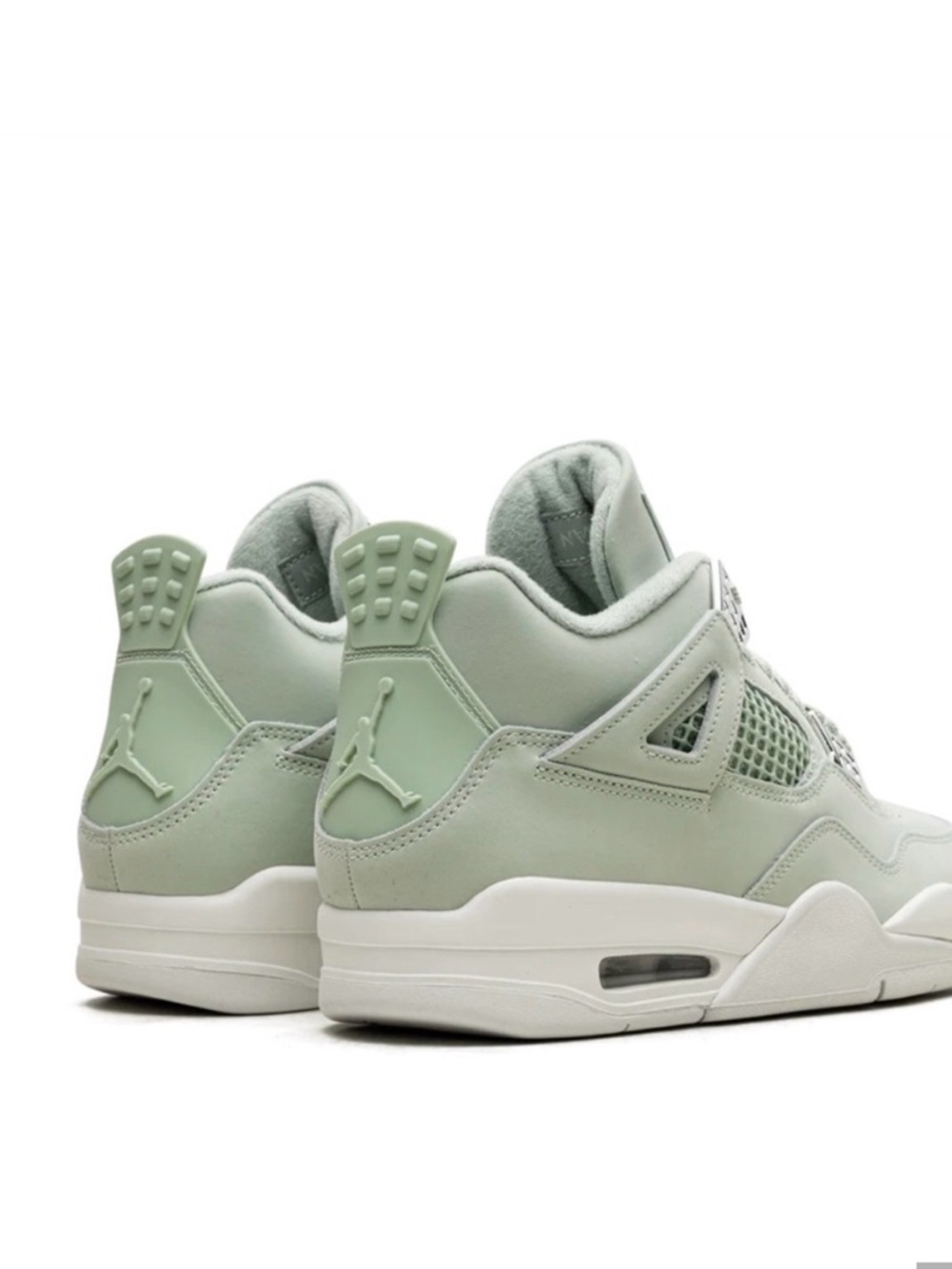 Air Jordan 4 Women's Retro Seafoam Sail Sneakers with Box size 9.5 - Picture 3 of 14